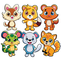 Cute Cartoon Animal Collection