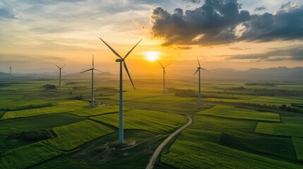 Wind turbine generator for sustainable electricity production