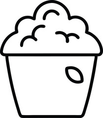 compost line art vector icon.