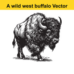 a wild west buffalo