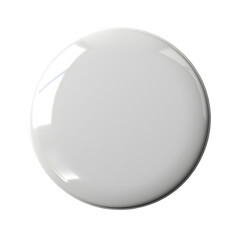 Blank White Circle Button Mockup.
