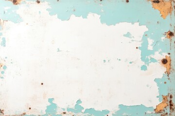 Obraz premium Aged metal plate with peeling paint