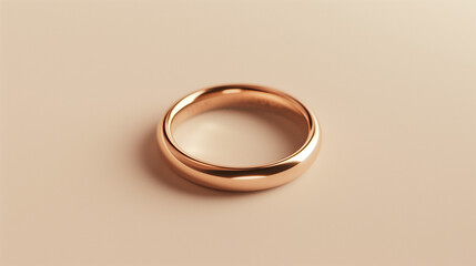 Minimalist Rose Gold Wedding Band Simple, Elegant, and Timeless Design