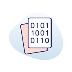 Binary  Vector icon