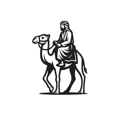 people ride camels