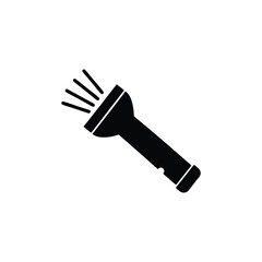Minimal Flashlight Illustration – Camping and Survival Tool

