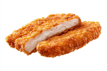 a couple of chicken strips cut in half