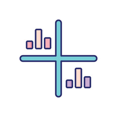 Market Fluctuation Vector icon