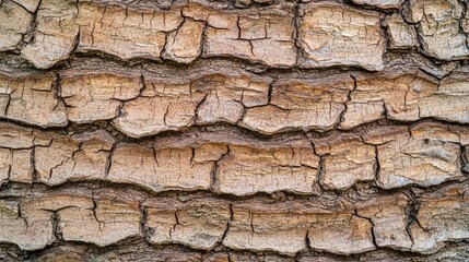 Obraz premium Detailed close-up of textured bark with natural cracks and patterns