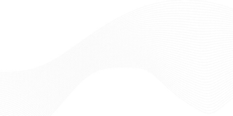 Abstract halftone flowing wavy colorful gradient dots shape isolated on transparent background. Digital future technology concept. Design for web design, music, cover, technology, science, data
