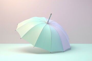 pink umbrella isolated on white background