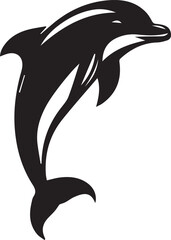Dolphin silhouette vector EPS 