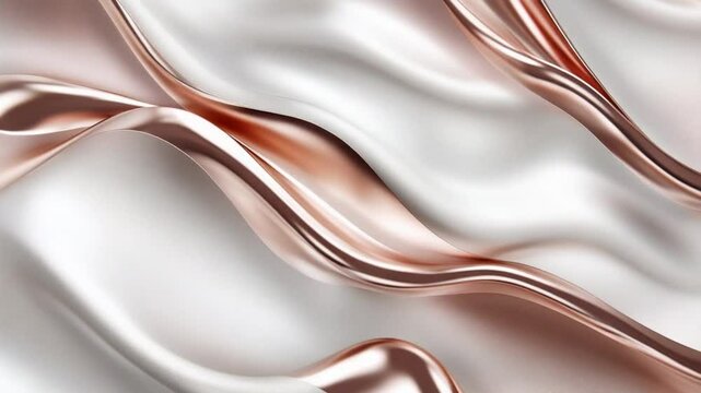 Elegant flowing silk fabric background with smooth waves and subtle light reflections