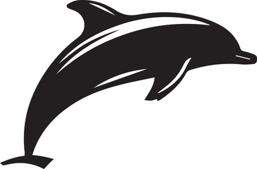 Dolphin silhouette vector EPS 
