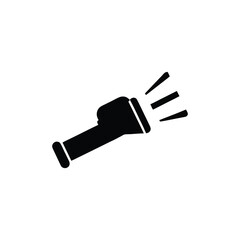 Minimal Flashlight Illustration – Camping and Survival Tool

