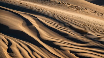 Mesmerizing Patterns on Desert Sand Dunes