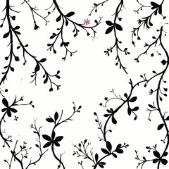 black and white seamless pattern