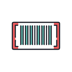 barcode on white background