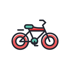 bike on white background