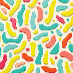 seamless pattern with colorful shoes