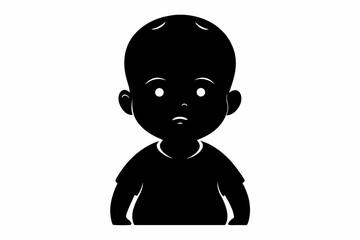 baby sihouette black vector