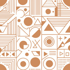Terracotta Geometric Pattern Harmony