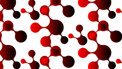 abstract red background with bubbles metaball
