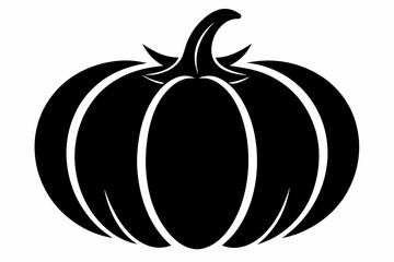 pumpkin silhouette black vector