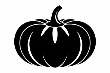 pumpkin silhouette black vector