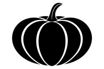 pumpkin silhouette black vector