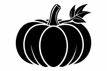 pumpkin silhouette black vector © MK