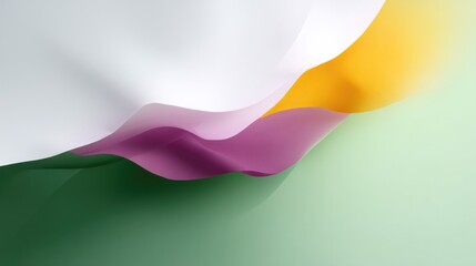 Naklejka premium abstract illustration with minimalistic design showcasing vibrant colors and smooth textures