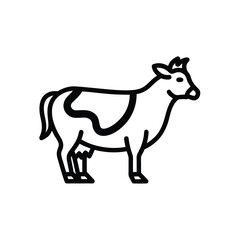 Obraz premium Clean outline of a farm animal like a chicken icon
