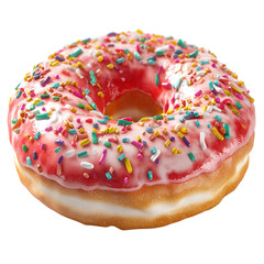 Glossy donut #78 with colorful toppings ? Isolated Object