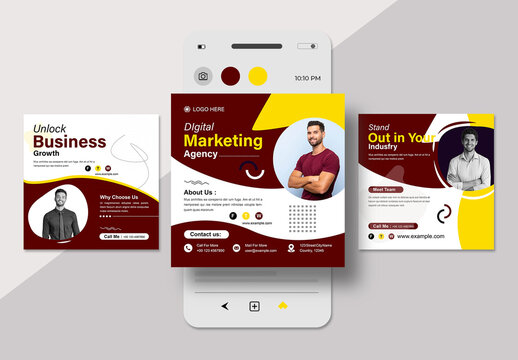 Business Grow Social Media Post