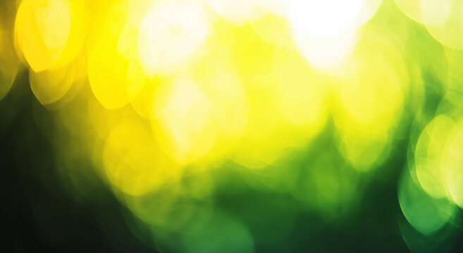 Uma imagem desfocada de um fundo verde e amarelo adequada para uso em designs, apresenta&ccedil;&otilde;es ou como um espa&ccedil;o reservado