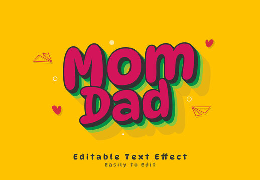 Mothers Day Editable Text Effect