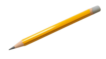 isolate Sketching ideas with a yellow pencil on crumpled paper creative workspace minimalistic environment artistic perspective isolate