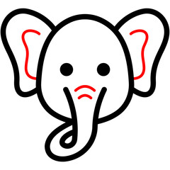 Cute Elephant Dual Tone