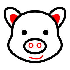 Cute Pig Dual Tone