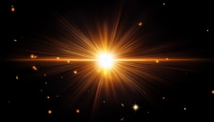 Glow special light effect flare star and spark Isolated
