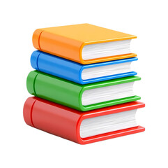vibrant stack of colorful books: A Symbol of Knowledge and Learning