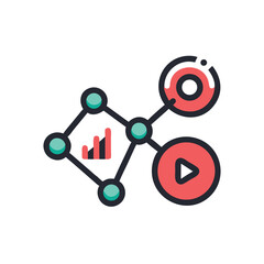 marketing strategy on white background