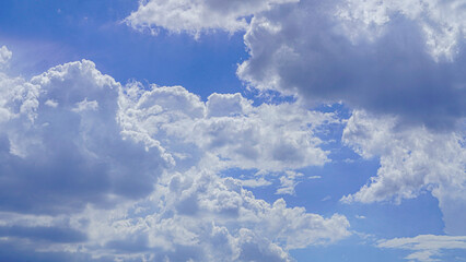 Fototapeta premium Blue sky with cloud background