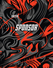Fototapeta premium Grunge Abstract Geometric Vector Pattern for Sports Jersey Sublimation