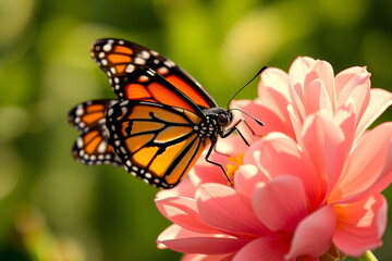 Fototapeta premium Butterfly on Flower