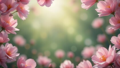 Fototapeta premium Blossoming cherry blossom flowers beautiful garden nature photography serene environment close-up view springtime vibes for relaxation and inspiration
