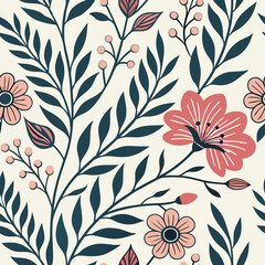 Floral Seamless Vector