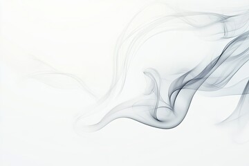 Abstract Smoke Patterns on White Background (2)