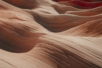 Obraz premium flowing, wavy patterns resembling draped sandstone